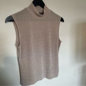VINTAGE Iridescent Mock Neck Tank Top